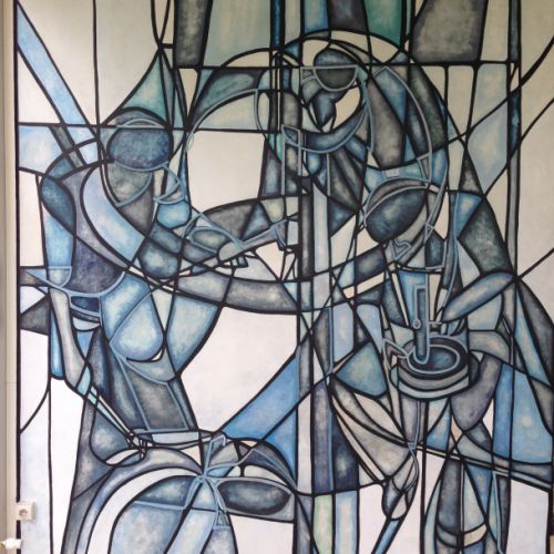 Etape 3 - Restauration fresque - Décoration entreprise